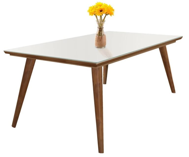 MESA LARISSA 1,80MTS C/VIDRIO COD 1371 MESASAUL