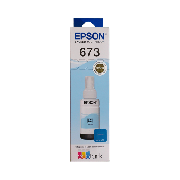 TINTA EPSON T673 520 LIGHT CIANO L800 70ML