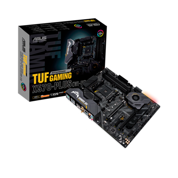 PLACA MADRE ASUS AM4 TUF GAMING X570-PLUS WIFI S/R/HDMI/DP/M2/DDR4/ATX