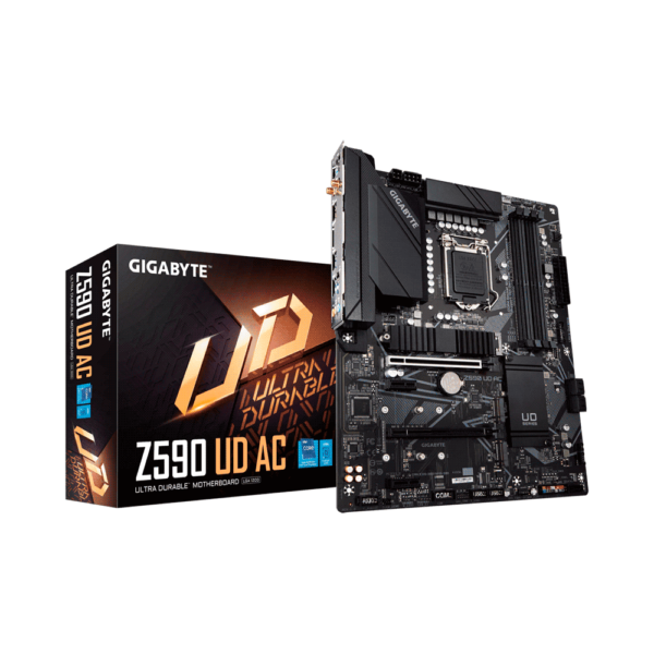 PLACA MADRE GIGABYTE 1200 Z590 UD AC S/R/DP/WIFI/3M2/DDR4/USB3.2/ATX