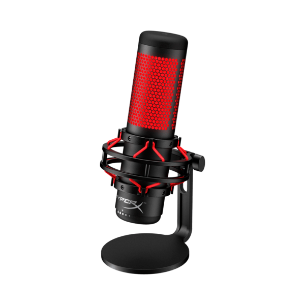 MICROFONO HYPX HX-MICQC-BK QUADCAST RGB ROJO 2M 48KHZ/16-BIT