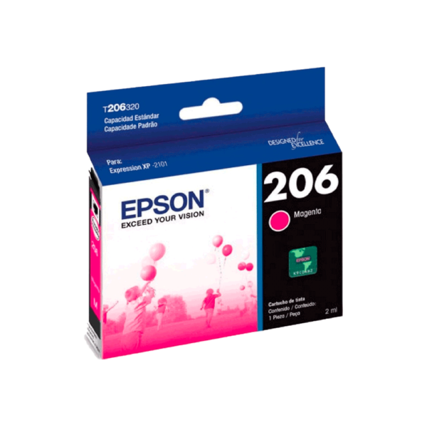 TINTA EPSON EXPRESSION T206320-AL MAGENTA P/XP-2101