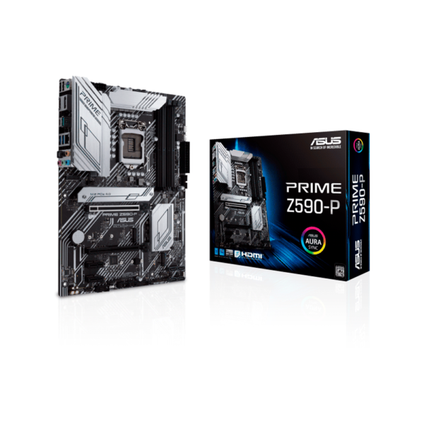 PLACA MADRE ASUS 1200 PRIME Z590-P S/R/HDMI/DP/3M2/DD4/USB3.2/MATX/AURA