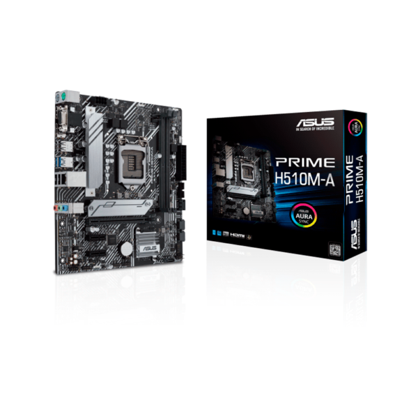 PLACA MADRE ASUS 1200 PRIME H510M-A V/S/R/HDMI/DP/M2/DDR4/USB3.2/MATX/AURA