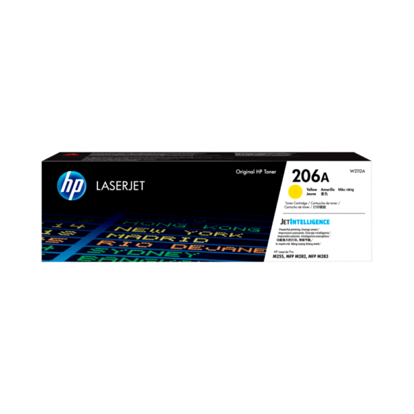 Toner Hp 206A Amarillo W2112A M255/Mfp M282/Mfp M283