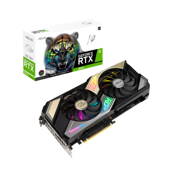 PLACA DE VIDEO ASUS RTX3070 V2 OC 8GB DDR6 KO-RTX3070-O8G-V2-GAMING