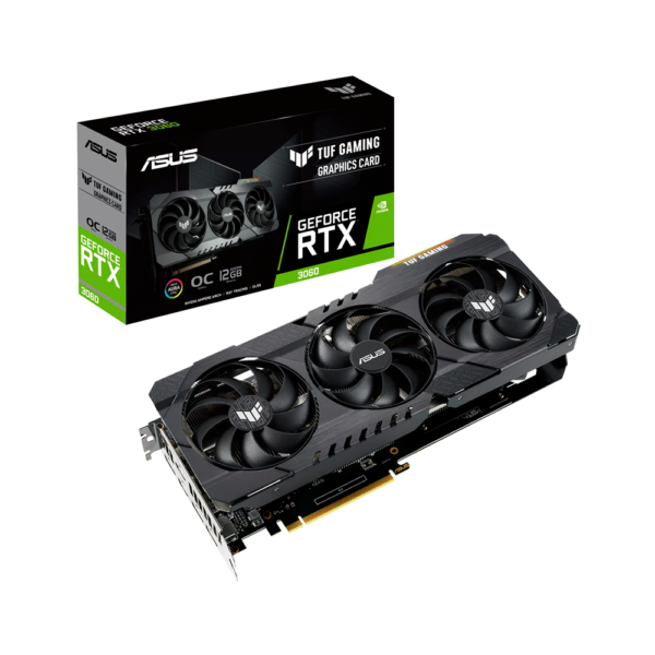 PLACA DE VIDEO ASUS RTX3060 V2 OC 12GB DD6 TUF-RTX3060-O12G-V2-GAMING