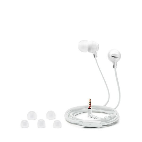 AURICULAR SONY MDR-EX15AP WHITE C/MIC.