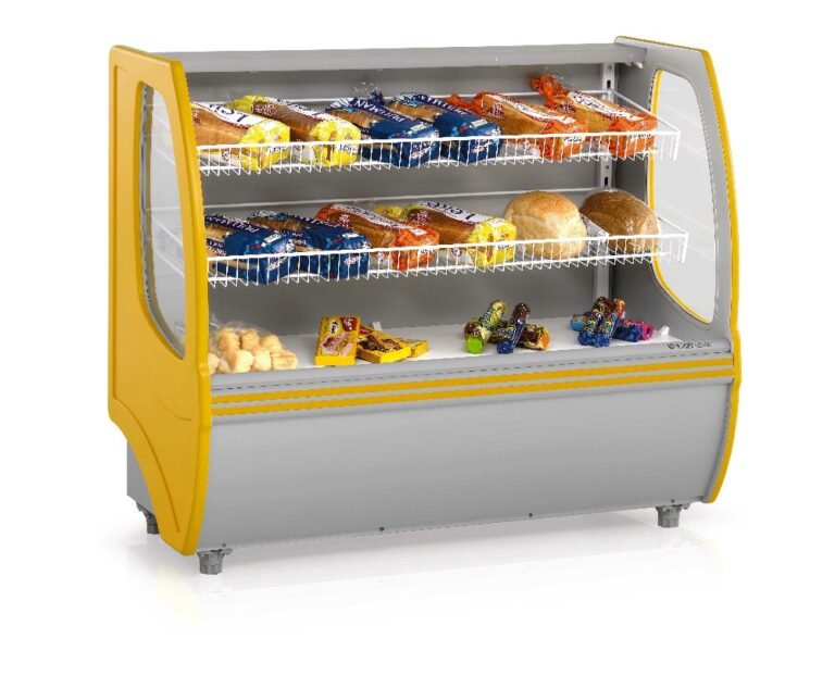 Vitrina neutra ecosilkon md mvnp-140t/140az 1.4m self servic canastos inclinados
