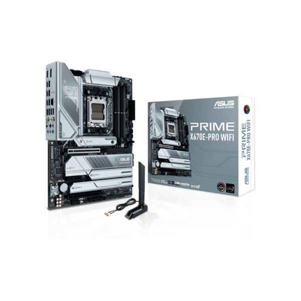 PLACA MADRE ASUS AM5 X670E-PRO WIFI PRIME DDR5 S/R/HDMI/DP/4M2/USB/ATX