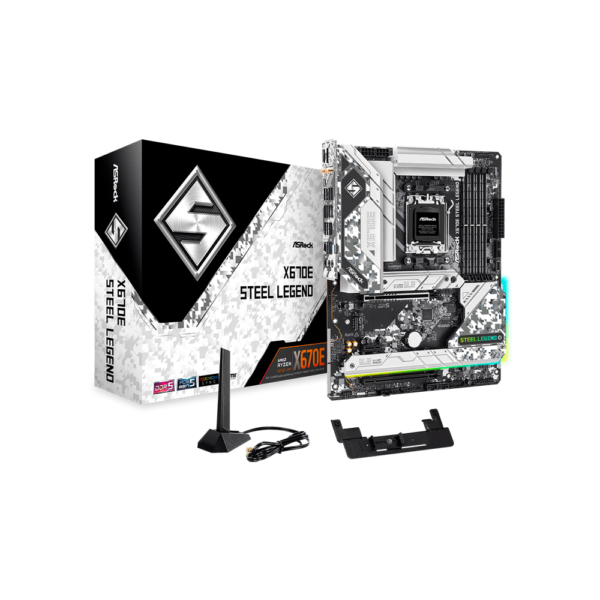 PLACA MADRE ASROCK AM5 X670E STEEL LEGEND DDR5 S/R/HDMI/DP/4M2/WIFI/USB3.2/ATX