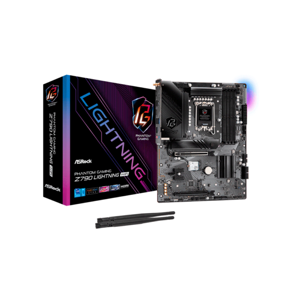 PLACA MADRE ASROCK 1700 Z790 LIGHTNING WIFI DDR5 S/R/HDMI/3M2/USB3.2/ATX