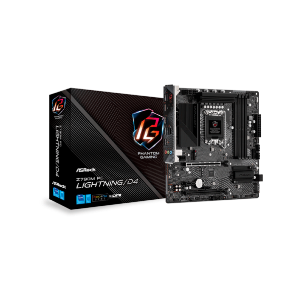 Placa Madre Asrock 1700 Z790M Pg Lightning/D4 S/R/Hdmi/2M2/Usb3.2/Matxb3.2/Atx