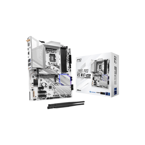 MB 1851 Z890 PRO RS WIFI WHITE DDR5 ASROCK S/R/HDMI/DP/4M2/THUNDER/ATX