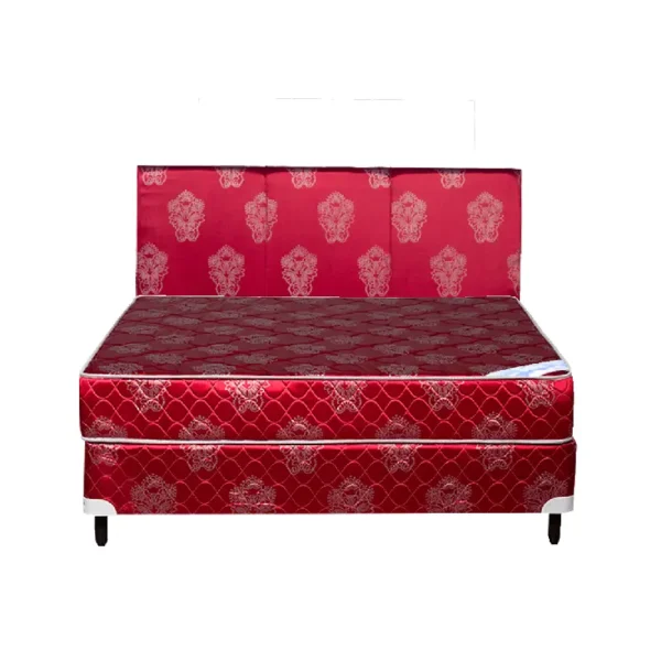 Somier Koala Dor Pt 160X200 Bordo(Base+Colchon+Cabecera)