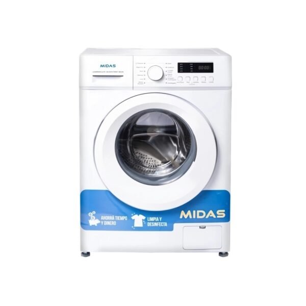 Lavarropa 6Kg Midas Celeste Frontal Blanco