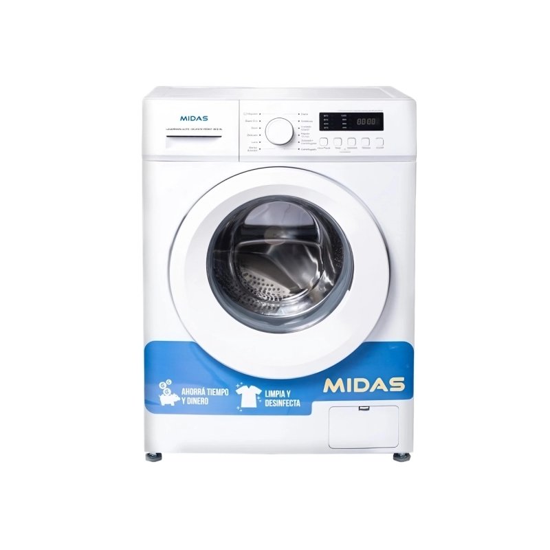 Lavarropa 6Kg Midas Celeste Frontal Blanco