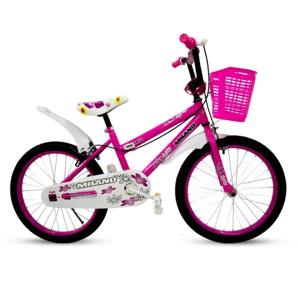 Bicicleta Infantil Milano Fiorenza Aro 20 Fucsia