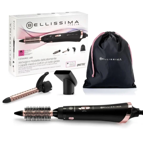 Cepillo Modelador De Aire Bellissima 3 En 1 Ceramic Air