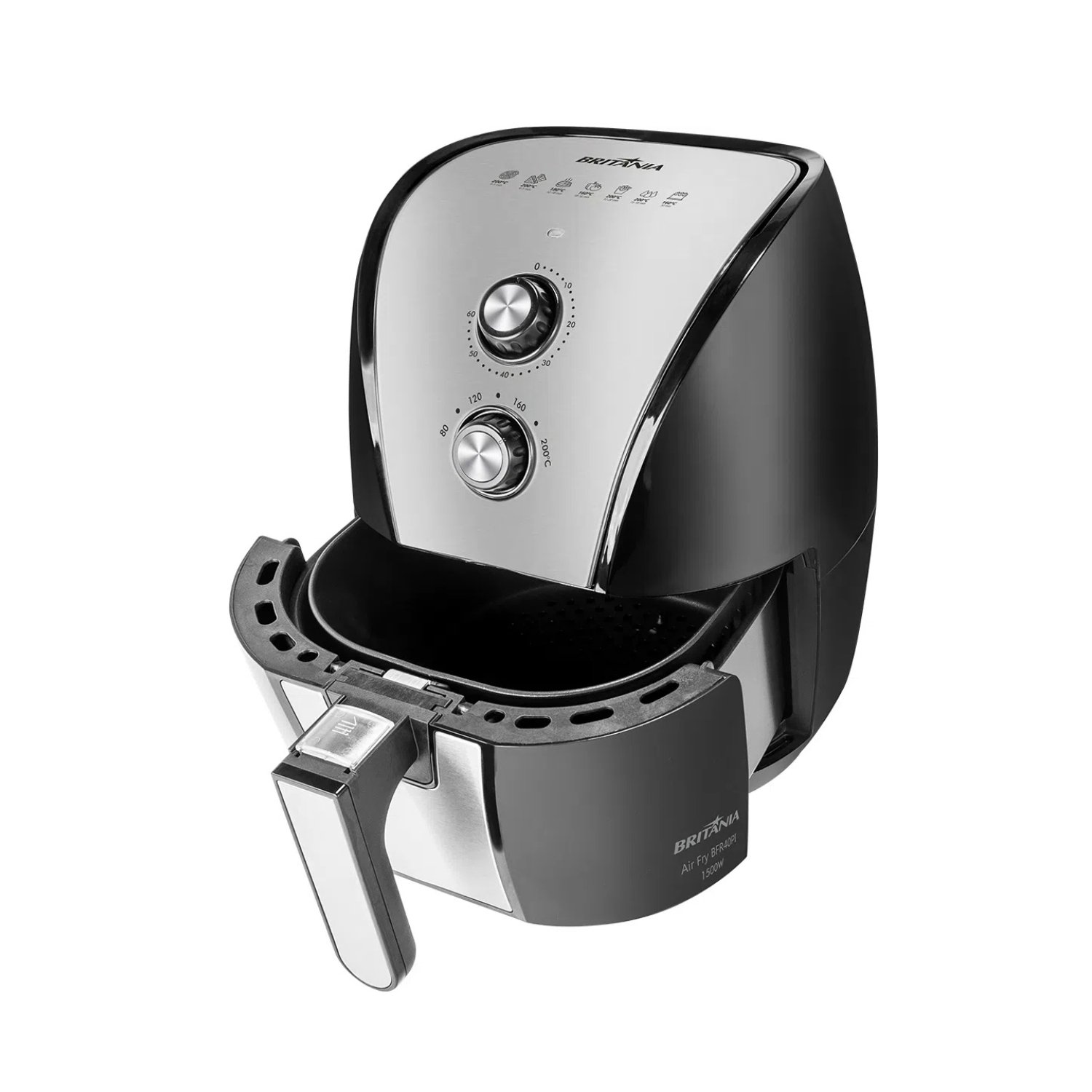 Freidora Air Fryer Britania 5 Lts Negro 220V Brf40Pi 3