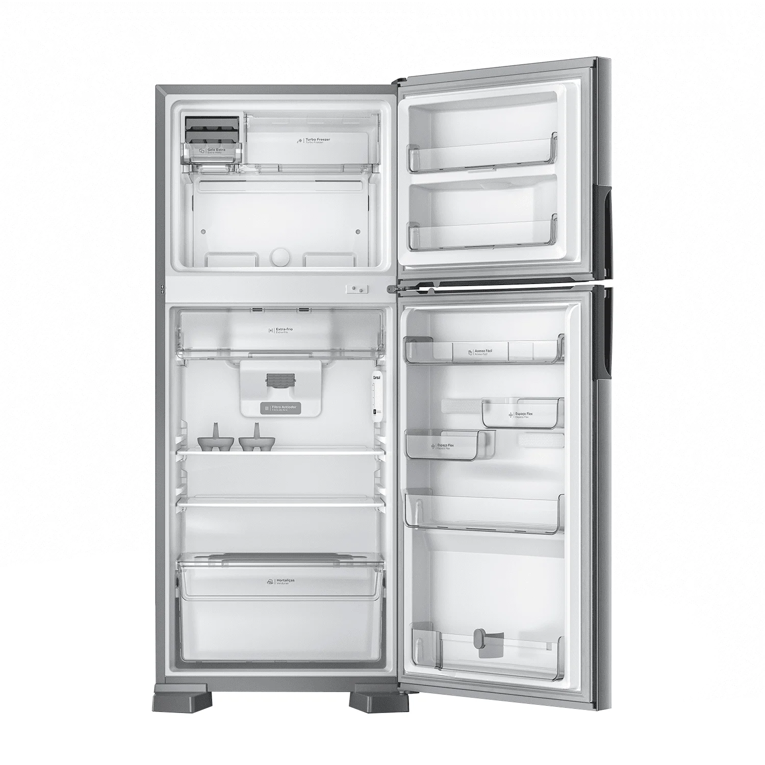 Heladera Consul CRM50 438L Inox Frío Seco 2 Puertas 2