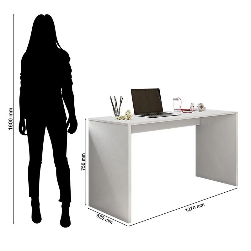 Mesa Gavea Sin Cajón Blanco Leao 2