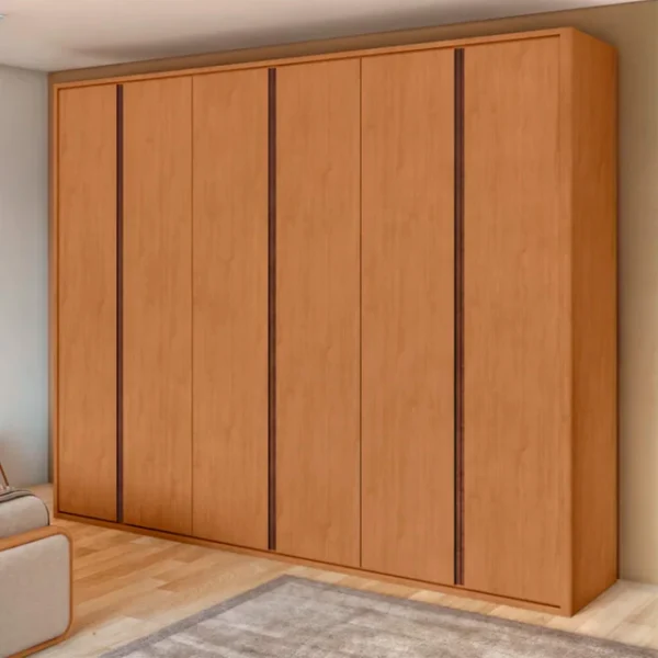 Ropero 6 puertas Leder Amendoa Clean Lopas