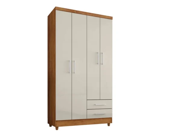 Ropero Madrid 4 Puertas Cedro/Areia Rudrack