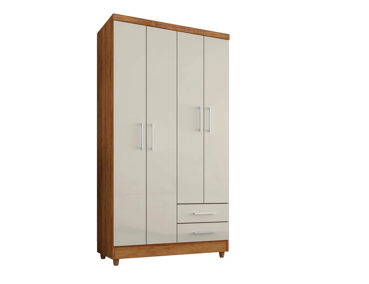 Ropero Madrid 4 Puertas Cedro Areia Rudrack