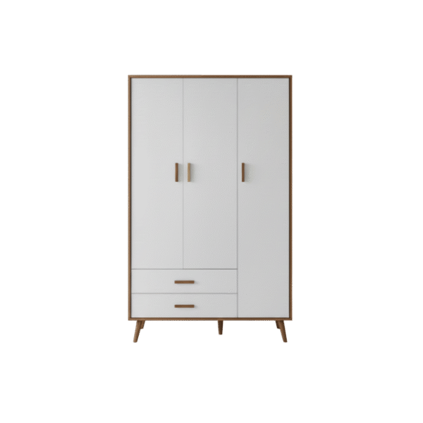 Ropero Infantil Zoe 3 Puertas 3/Vl Nauralle Tx/Offf White Estrela