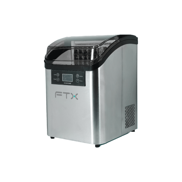 FABRICADORA DE HIELO FTX 180W 220V 2.5L/20KG ACERO INOXIDABLE IM-08