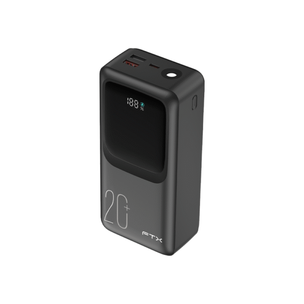 CARGADOR PORTATIL FTX 20000MAH 22.5W PB-20LCD-BK POWER BANK NEGRO C/CAB INTEGRADO
