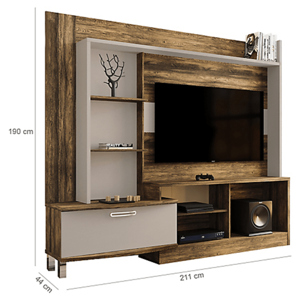 ESTANTE HOME NEW LAV 2579 IMBUIA COLIBRI