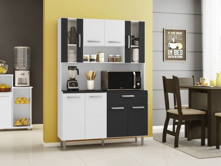 KIT COCINA C5201 GABI BRANCO/CINZA/PRETO POLIMAN