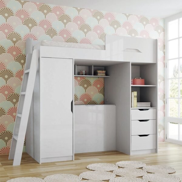 CAMA MULTIFUNCIONAL CONECT BRANCO/BRANCO SANTOS