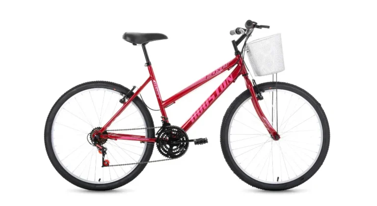 Bicicleta Foxer Maori Aro 26 Rojo Con Cesta Houston