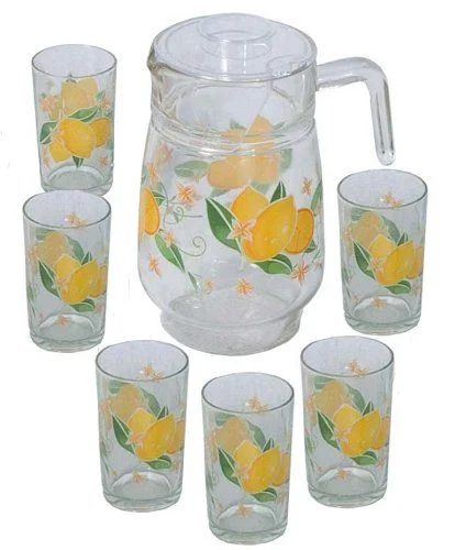 7PC SET JARRA C/VASO 108-7/8010-7