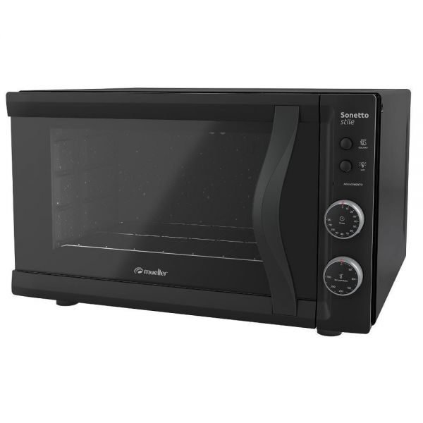HORNO ELECTRICO MUELLER SONETTO STILE NEGRO CON LUZ