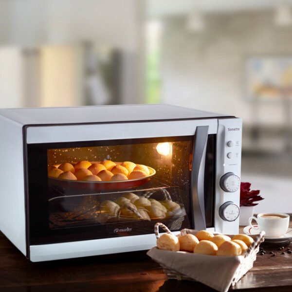 Horno Electrico Mueller Sonetto Blanco C/T C/Luz