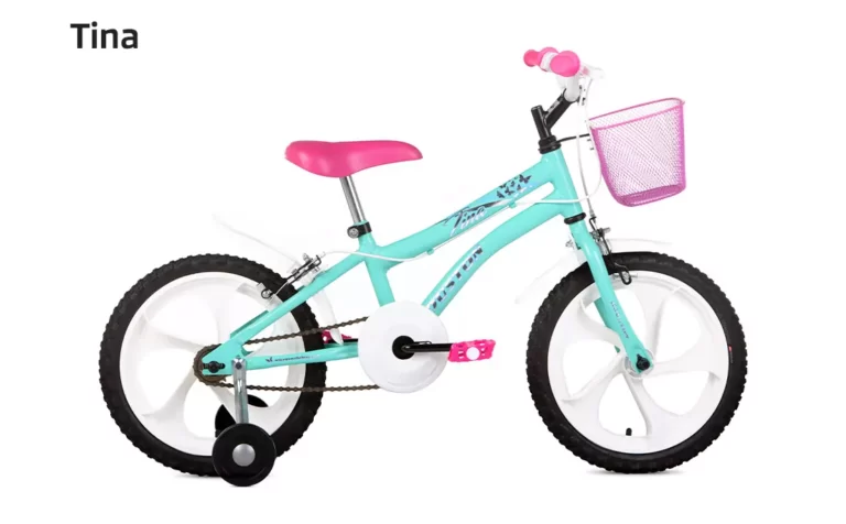 Bicicleta Tina Aro 16 Verde Agua Con Cesta Houston