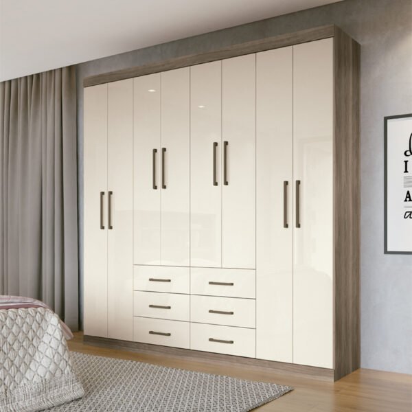 Ropero Liverpool 8 Puertas 6 Cajones CST/OFW Santos Andira