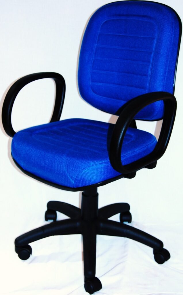 SILLON DIRECTOR GIR. TELA AZUL 2002