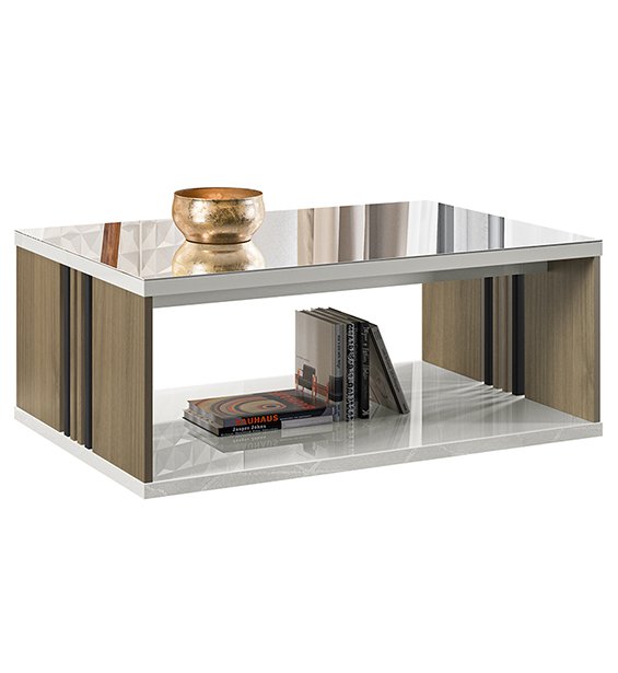 MESA DE CENTRO BONITO NOGUEIRA/OFF WHITE