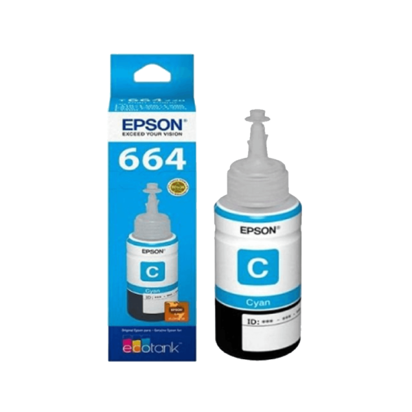 TINTA EPSON T664 220 CIANO L1XX/L2XX/L3XX/L5XX 70ML