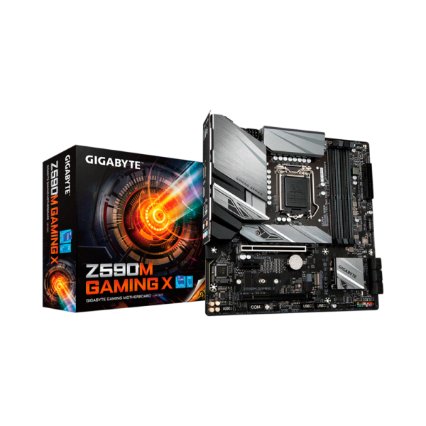 PLACA MADRE GIGABYTE 1200 Z590M GAMING X S/R/HDMI/DP/2M2/DDR4/USB3.2/MATX