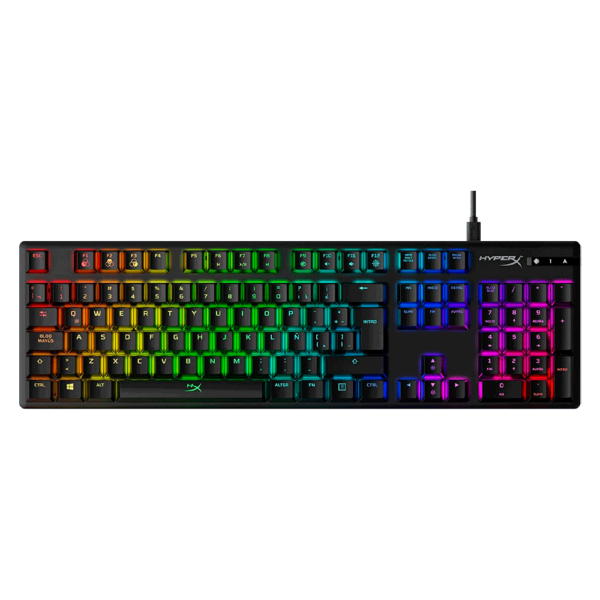 Teclado Gamer Usb Hyperx Hx-Kb6Rdx-La Alloy Origins Mecanico Red Español Rgb