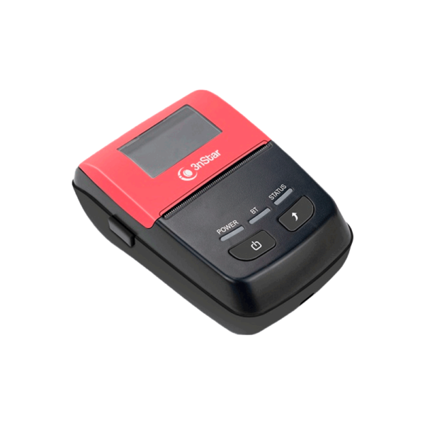 IMPRESORA TERMICA DIRECTA 3NSTAR PPT205BT USB/BT/PORTATIL 2"NEGRO C/ROJO