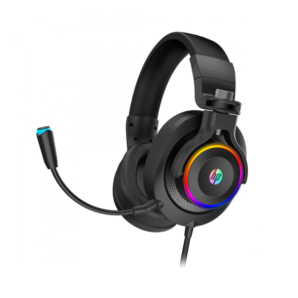 AURICULAR CON MICROFONO GAMER HP H500 HEADPH 3.5MM 1 JACK/RGB/NEGRO