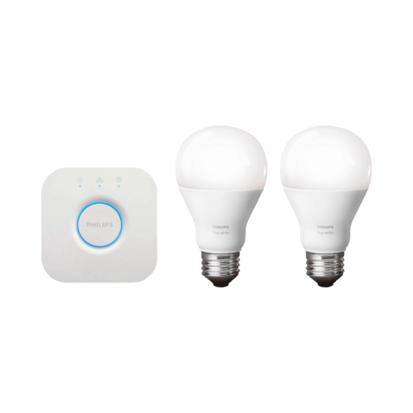 IOT PHILIPS KIT 2 FOCO BLANCO + BRIGDE HUE 220V 9W A60 E27