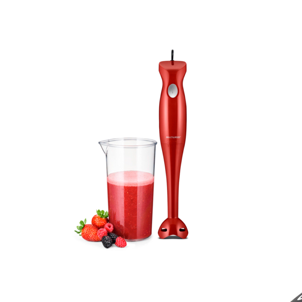 MIXER DE ALIMENTOS 200W VELOCIDAD C/VASO FP012 ROJO MULTILASER